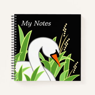 Mute White Swan Notizbuch