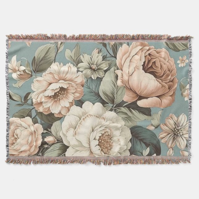 Muted Botanical Dream Decke (Vorderseite)