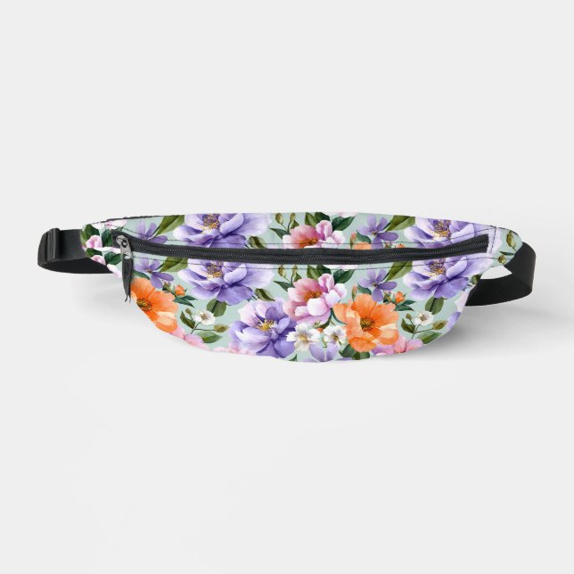 Muted Colorful Flowers Boho flower  (Recto)
