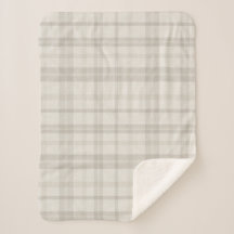 Muted Farmhouse Beige Plaid