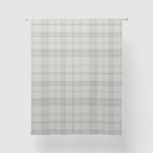 Muted Farmhouse Grey Plaid w/ Linen Texture