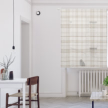 Muted Farmhouse Taupe Plaid w/ Linen Texture