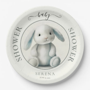 Muted getufft Bunny BABY SHOWER Pappteller