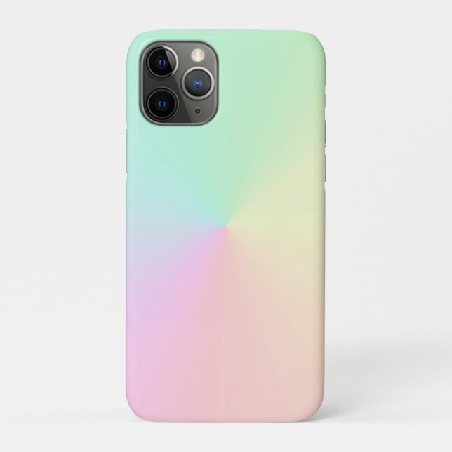 Muted Gradient Ombre Rainbow Case-Mate iPhone Hülle (Rückseite)