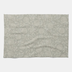 Muted Gray Farmhouse Floral Geschirrtuch