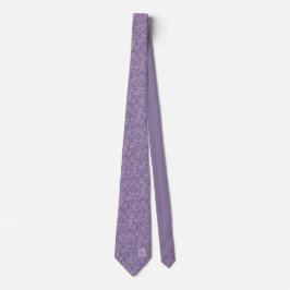 Muted Purple Lavender Damask Flourish Krawatte