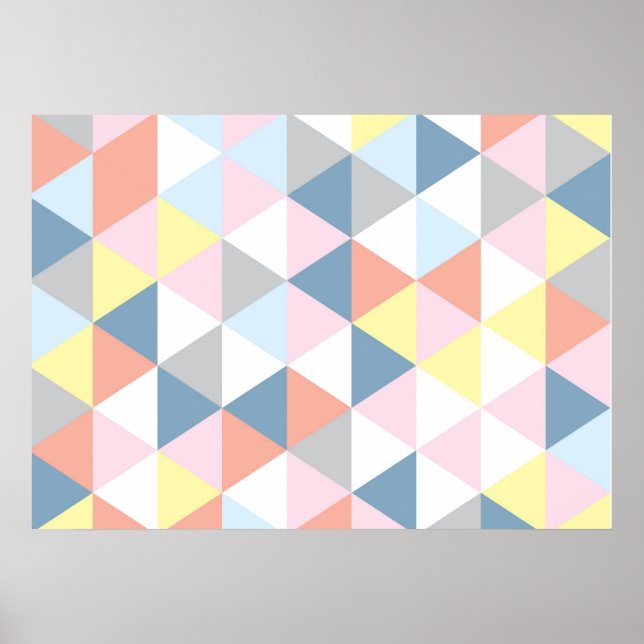Muted Triangle Poster (Vorne)