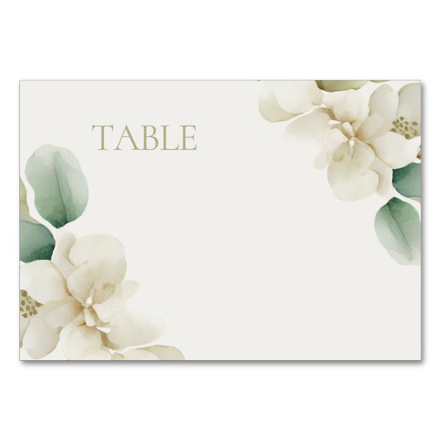Mutete Grünfolienhochzeit Tischnummer (Vorderseite)