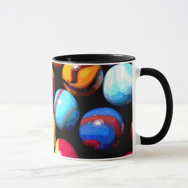 Muti-farbige Marmorkaffee-Tasse Tasse (Rechts)