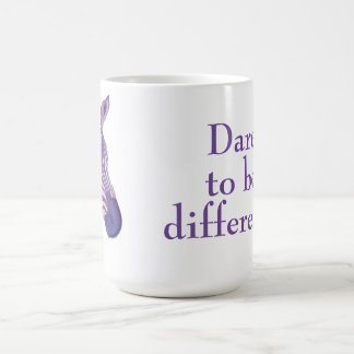 Mutig Anders Violetter Zebra Becher Kaffeetasse