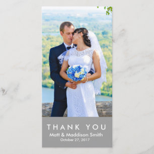 Mutig danke Foto-Karte   HOCHZEITEN