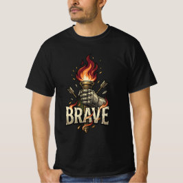 Mutig Erheben Erfolg Innere Stärke Mut Motivation T-Shirt