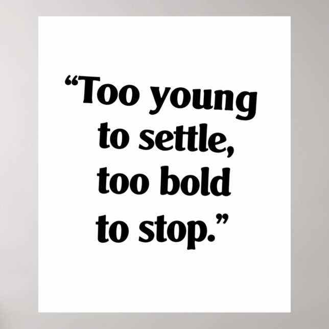 mutig genug, um Behalten Poster (Vorne)