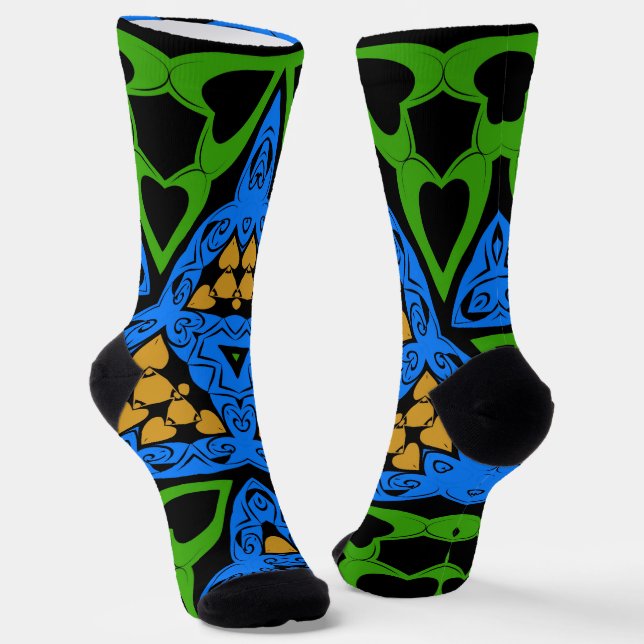 mutig und schön socken (Gewinkelt)