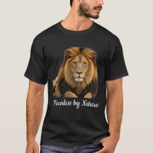 Mutig von Natur Löwe Grafik T-Shirt | Kraftvoll