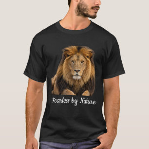 Mutig von Natur Löwe Grafik T-Shirt Kraftvoll