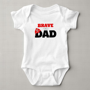 Mutig wie Papa Feuerwehrmann Jungen Bodysuit T-Shi Baby Strampler