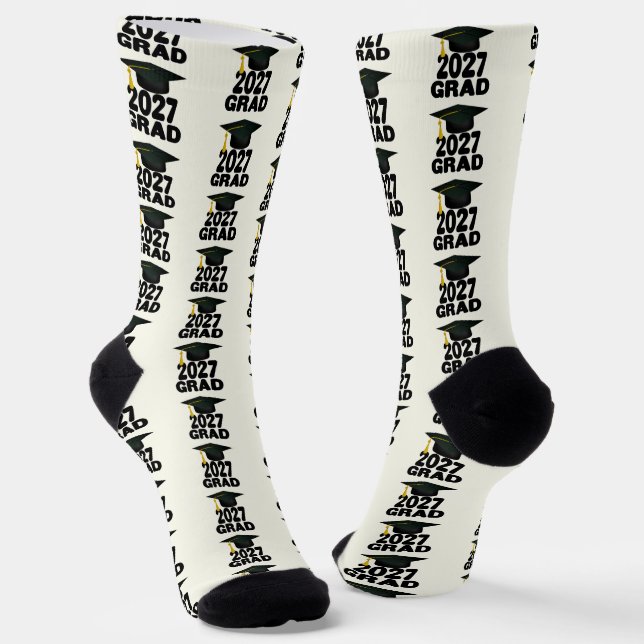 Mutige Abschlussklasse 2027 Socken (Gewinkelt)