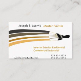 Mutige Brushstrokes-berufliche Haus-Maler Visitenkarte