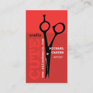 MUTIGE elegante moderne Crafty geckige Scheren Visitenkarte