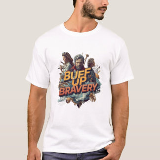 Mutige Grafik-T-Shirt mit dem Aufdruck 'Buff Up Br T-Shirt