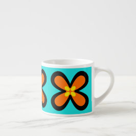 mutige grafische Blume CaféOlé 6oz. Espressoschale Espressotasse