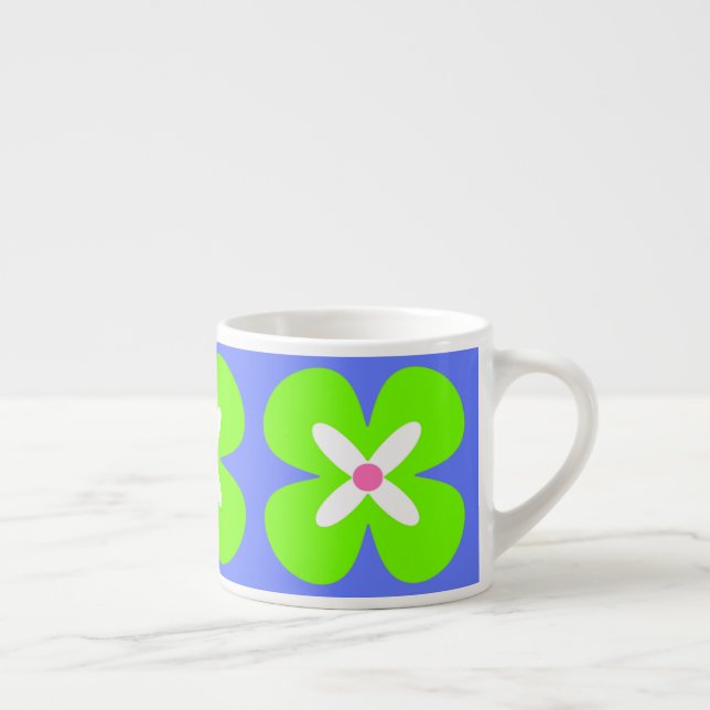 mutige grafische Blume CaféOlé 6oz. Espressoschale Espressotasse (Rechts)