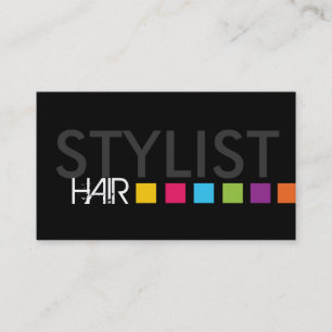 Mutige Haar-Stylist-Geschäfts-Karte Visitenkarte