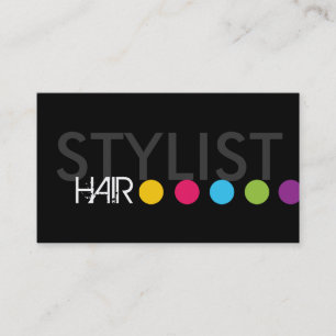 Mutige Haar-Stylist-Geschäfts-Karte Visitenkarte