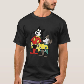 Mutige Katze mit Minute Mouse T-Shirt