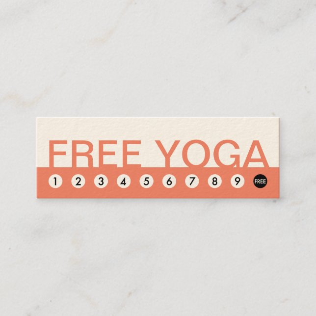 mutige Kundenbindung bei YOGA Treuekarte (Vorderseite)