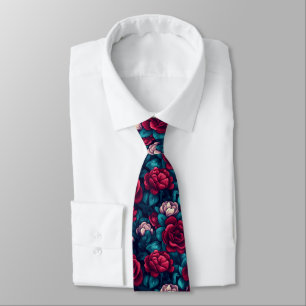 Mutige Männer schenken Rosen Krawatte