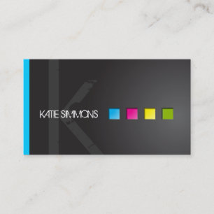 Mutige Maskenbildner-Visitenkarte Visitenkarte