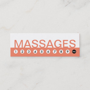 mutige MASSAGE-Kundenloyalität Treuekarte