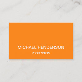 Mutige orange unbedeutende moderne Visitenkarten Visitenkarte