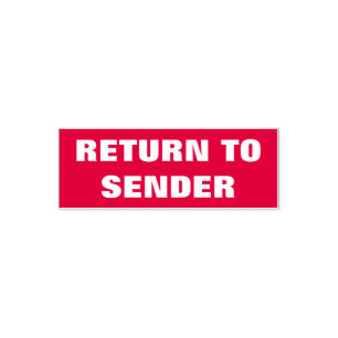 Mutige "RÜCKKEHR zum ABSENDER", der Permastempel