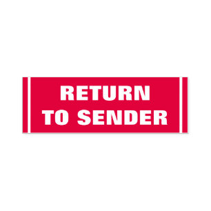 Mutige "RÜCKKEHR zum ABSENDER", der Permastempel