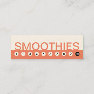mutige SMOOTHIES-Kundenloyalität Treuekarte