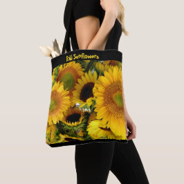 Mutige Sonnenblume-Bauers-Markt-Tasche Tasche