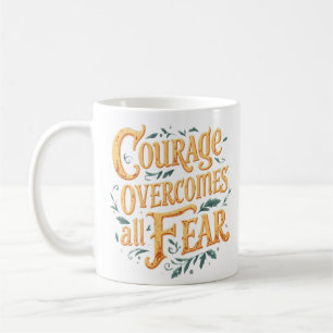 Mutige Typografie-Kunst Kaffeetasse