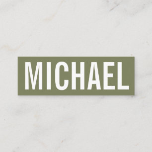 Mutige unbedeutende berufliche moderne mini visitenkarte