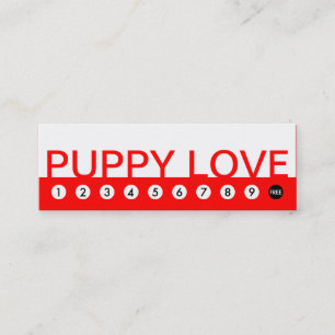 mutige WELPEN-LIEBE-Kundenloyalität Treuekarte