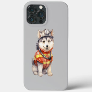 Mutiger Feuerwehrmann Sibirier Husky Hund Ehre Case-Mate iPhone Hülle