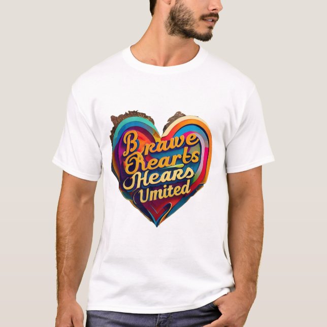 "Mutiger Herzschlag" T-Shirt (Vorderseite)