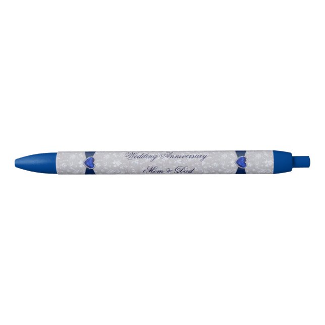 Mutiger Hochzeitstag-Stift des Damast-45. Kugelschreiber (Vorderseite)