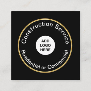 Mutiger moderner Bau Quadratische Visitenkarte