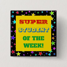 Mutiger "SUPERstudent der WOCHE!" Knopf