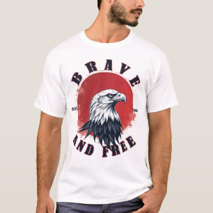 Mutiger und freier Adler T-Shirt