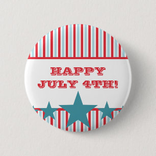Mutiger US Flagge-Knopf Button