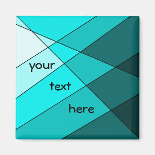 Mutiges Aqua tont artstic Magneten, um zu Magnet